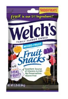 Halloween - Welch's  Mixed Fruit Snacks Peg Bag 2.25oz (64g) x 12 Units