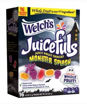 Halloween - WELCH'S Juicefuls Monster Splash Box -  0.5oz (14g) x16 Units