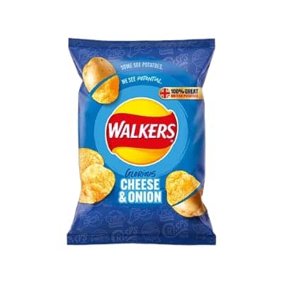 Chips - Walkers Cheese Onion 45g x 32 units (Best Before September 13,2025)