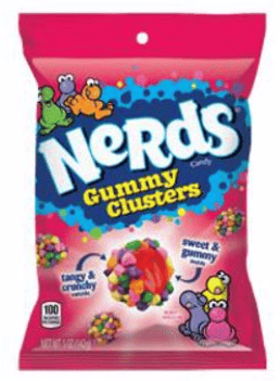 Us - Nerds Gummy clusters - Rainbow Peg Bag 5oz(142g) x 12 units