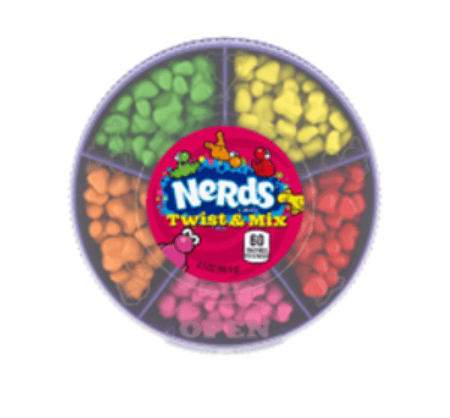 Wonka Nerds Twist & Mix 2.1oz x 6 units