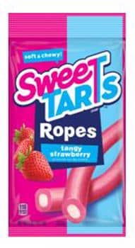 US - Peg Bag - Wonka Sweetarts Ropes Tangy Strawberry - 5oz x 12ct