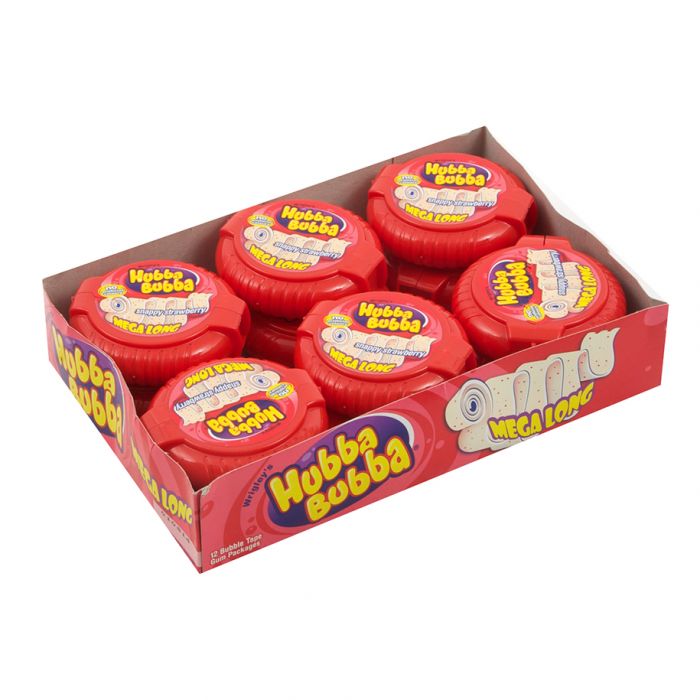 Uk Wrigley Bubble Tape Strawberry X 12 Units Québec Candy