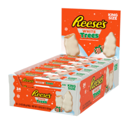 XMAS - Reese Peanut Butter Trees White - King Size 2.4oz (68g) x 24 units