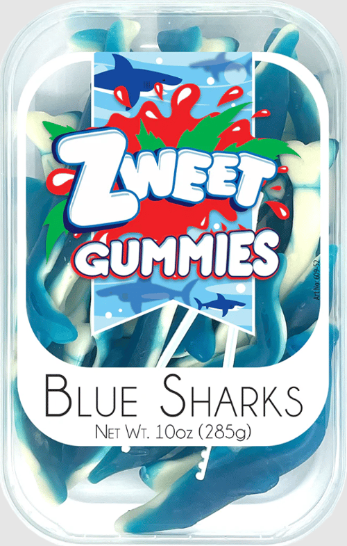 TURKEY - Zweet - TUB - GUMMY BLUE SHARK 10oz (283g) x 6 units