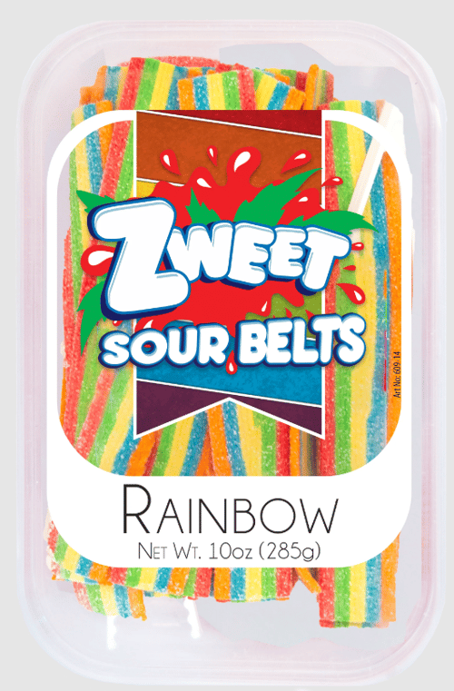 TURKEY - Zweet - TUB - Sour BELTS - RAINBOW 10oz (283g) x 6 units