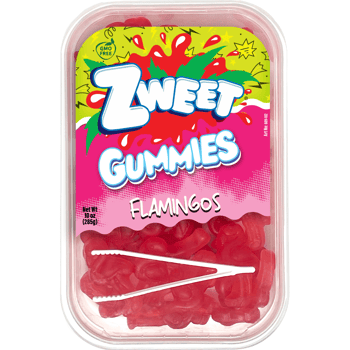 ZWEET GUMMY FLAMINGOS 10oz (283g) x 6 Units