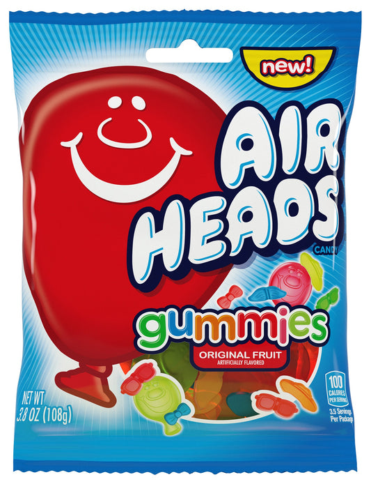 Airheads Gummies Peg Bag 3.8oz X 12 Units - Québec Candy