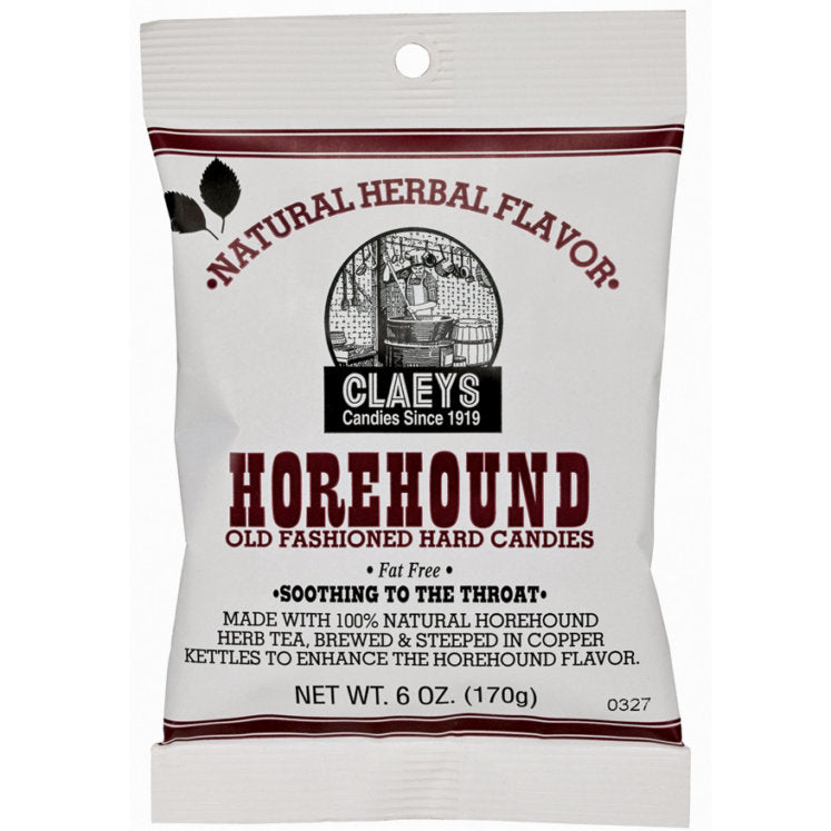 Claeys Old Fashioned Hard Candies - Horehound 6oz X 24 Units - Québec Candy
