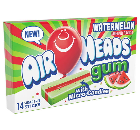 Airheads Gum - Watermelon X 12 Units - Québec Candy
