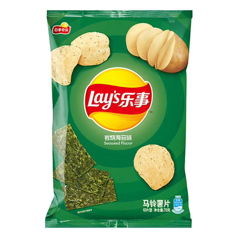 Asia - Lay’s Seaweed Flavor 70G X 22 Units - Québec Candy