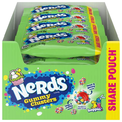 Nerds Easter Gummy Clusters Share Pack 3oz X 12 Units - Québec Candy