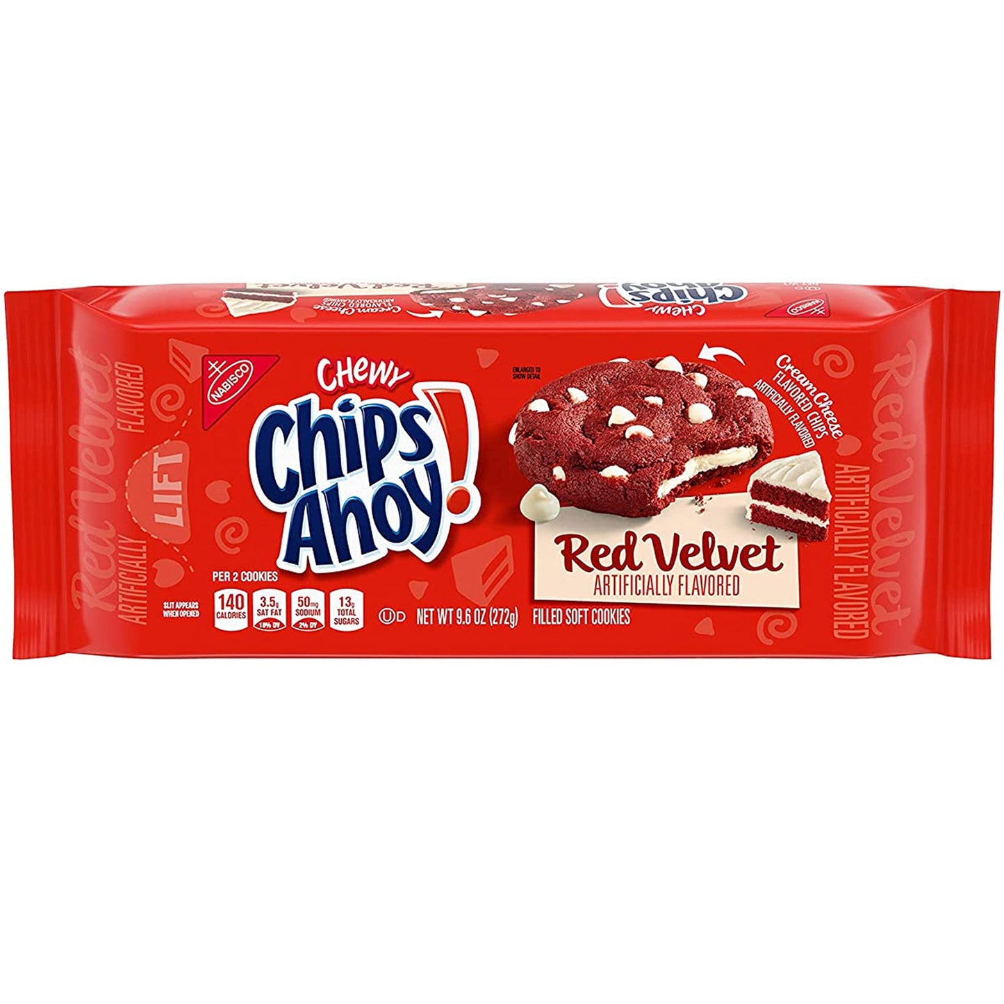 Nabisco Chips Ahoy! Red Velvet Cookies 9.6oz X 12 Units - Québec Candy