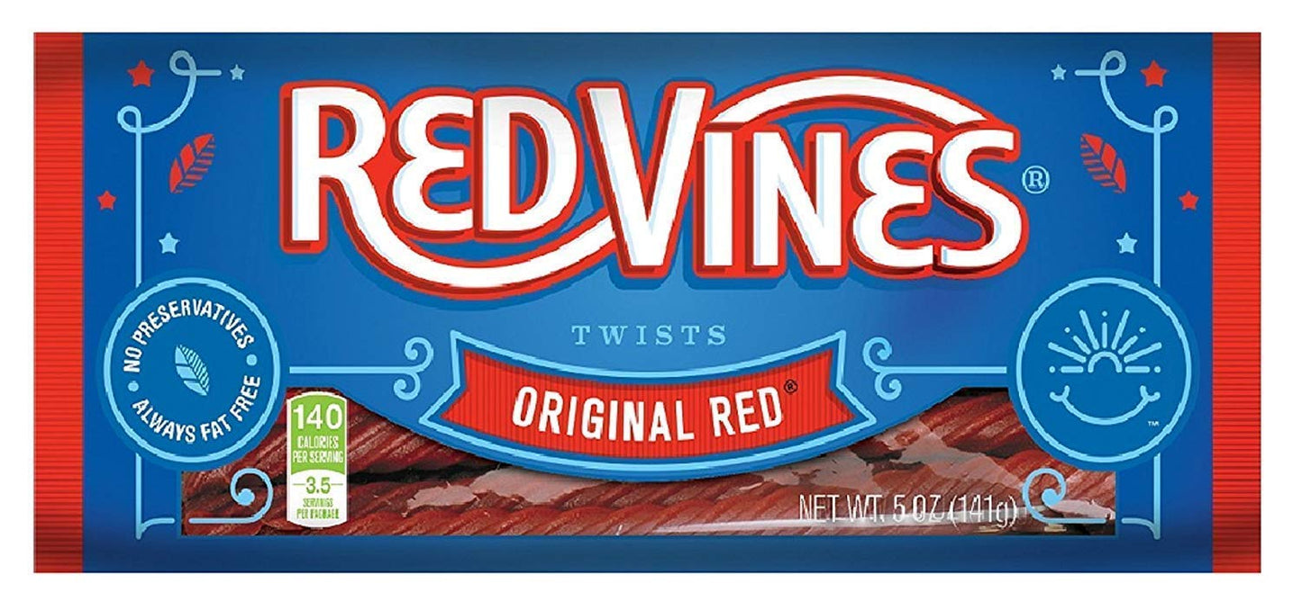 Red Vines Original Red Twists Tray 5oz X 24 Units - Québec Candy