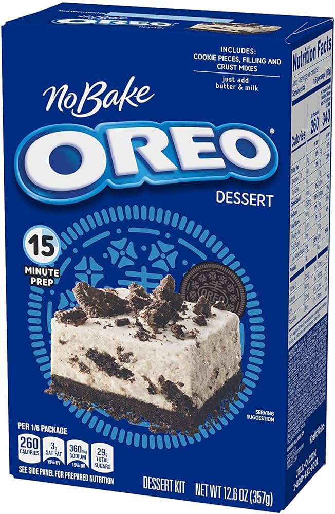 Kraft Jell-O No Bake Oreo Cheesecake 12.6OZ x 12 Units - Québec Candy