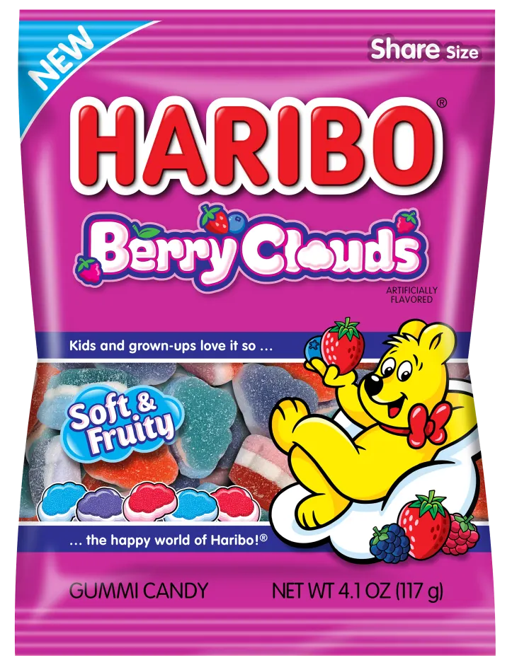 Haribo Berry Clouds 4.1oz X 12 Units - Québec Candy