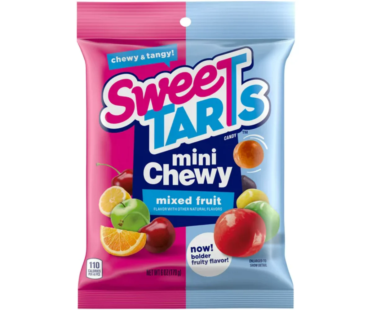 Sweetart Mini Chewy Peg Bag 6oz X 12 Units - Québec Candy