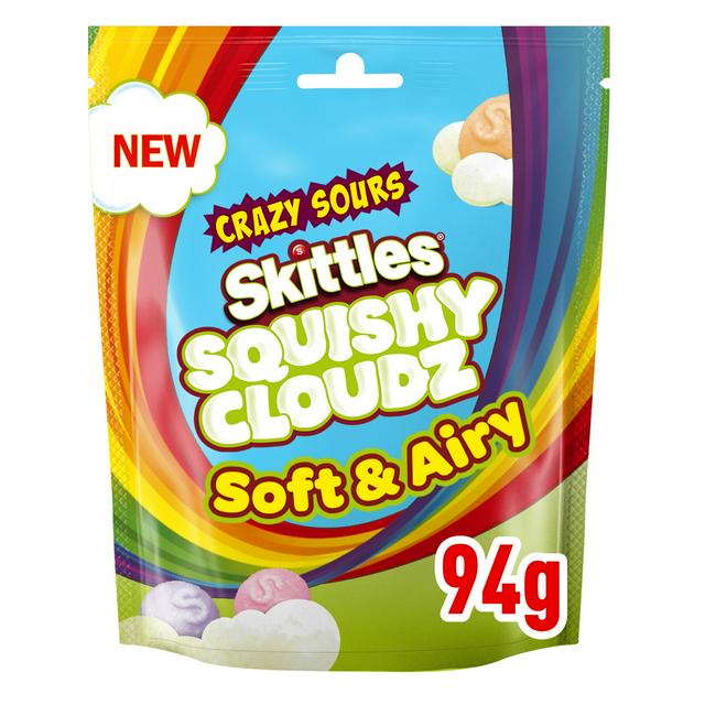 Uk Skittles Squishy Cloudz Sour 94g X 18 Units - Québec Candy