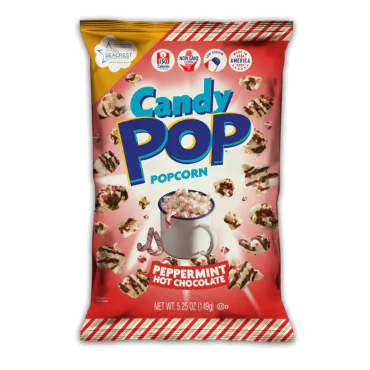 Candy Popcorn Peppermint Hot Chocolate 5.25oz x 12 units - Québec Candy