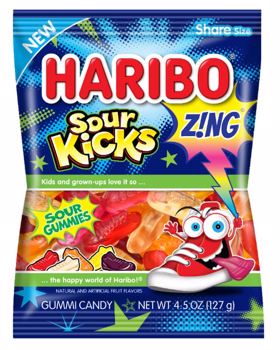 Haribo Zing Sour Kicks 4.5oz X 12 Units - Québec Candy