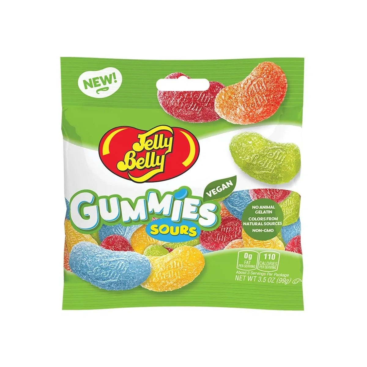 Jelly Belly Gummies - Sours 113g X 24 Units // Exp April 2024 - Québec Candy