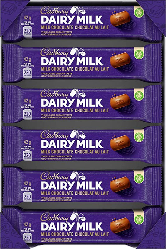 Cadbury Dairy Milk Chocolate Bar 1.5oz X 24 Units - Québec Candy