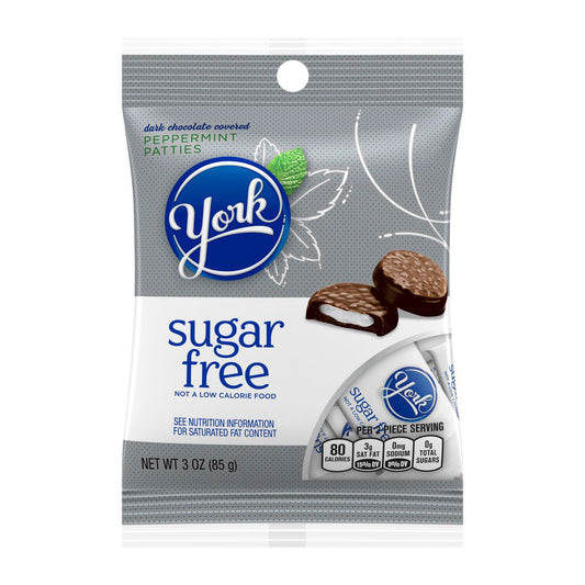 Sugar Free Hershey's York Peg Bag 3oz X 12 Units - Québec Candy