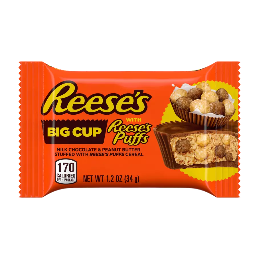 Reese Big Cup with Reese Puffs - Standard Size 1.2oz X 16 Units - Québec Candy