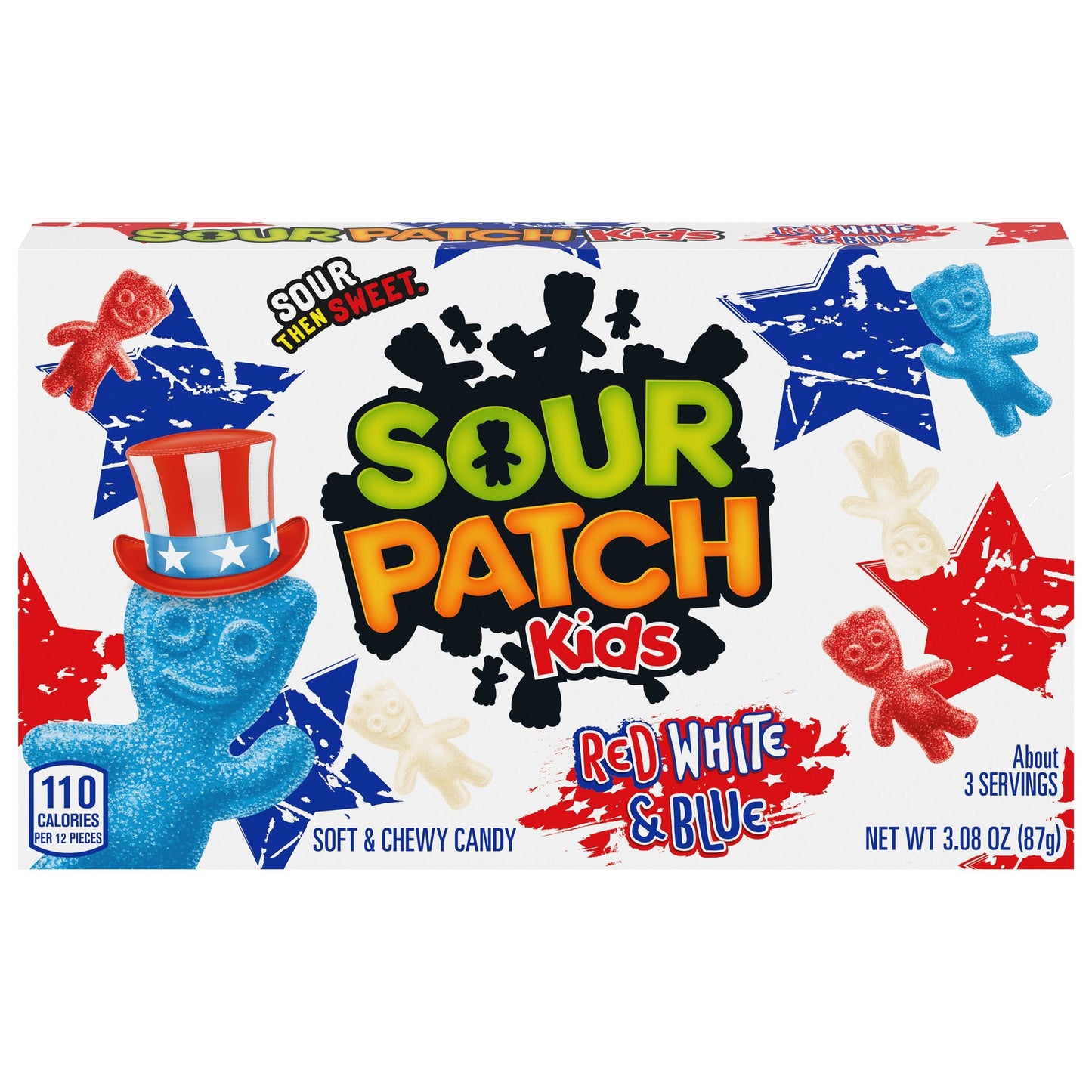 Sour Patch Kids Rwb Theater Box 3.1oz X 12 Units - Québec Candy