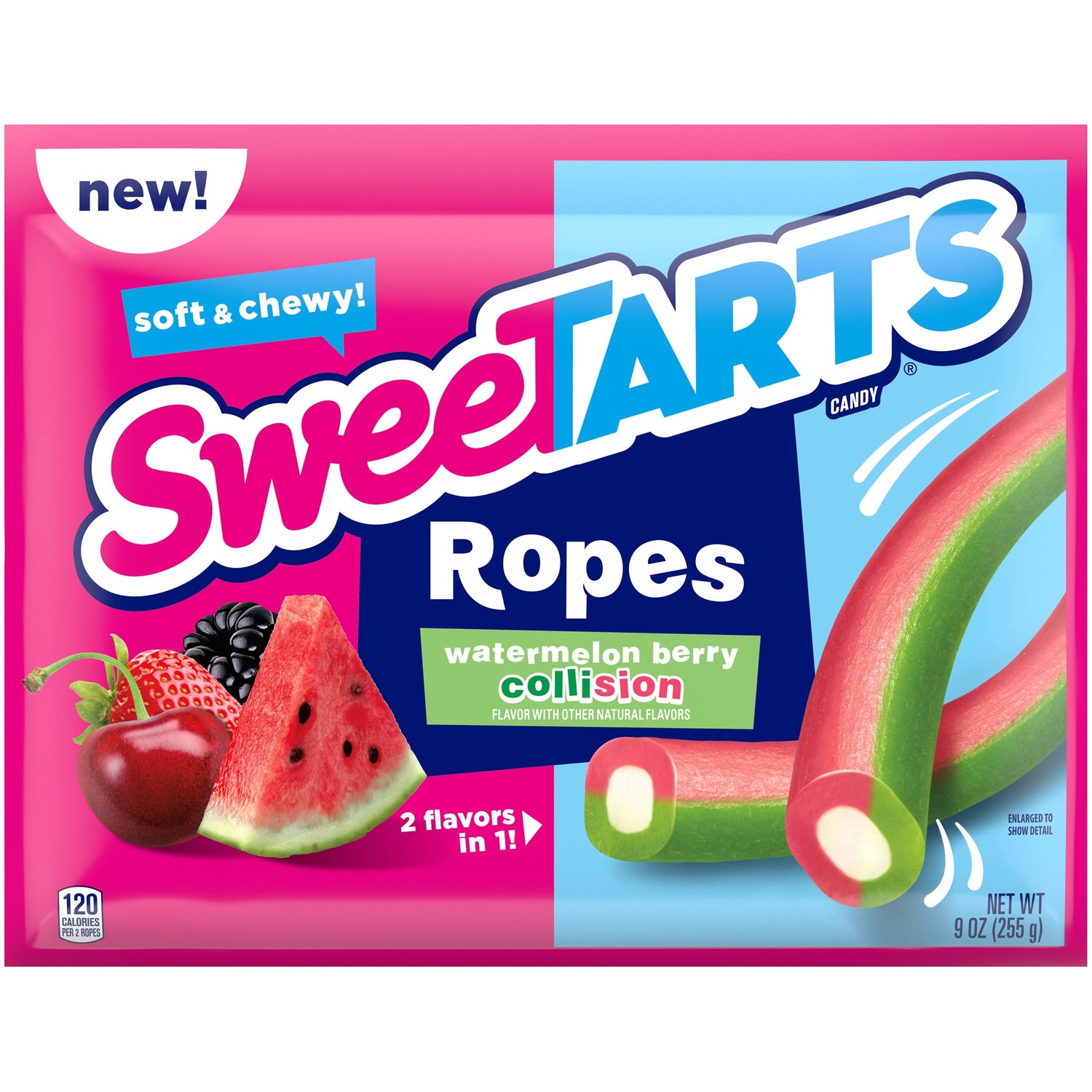 Sweetarts Rope Watermelon Berry Collision Sharepack 3.5oz X 12 Units - Québec Candy