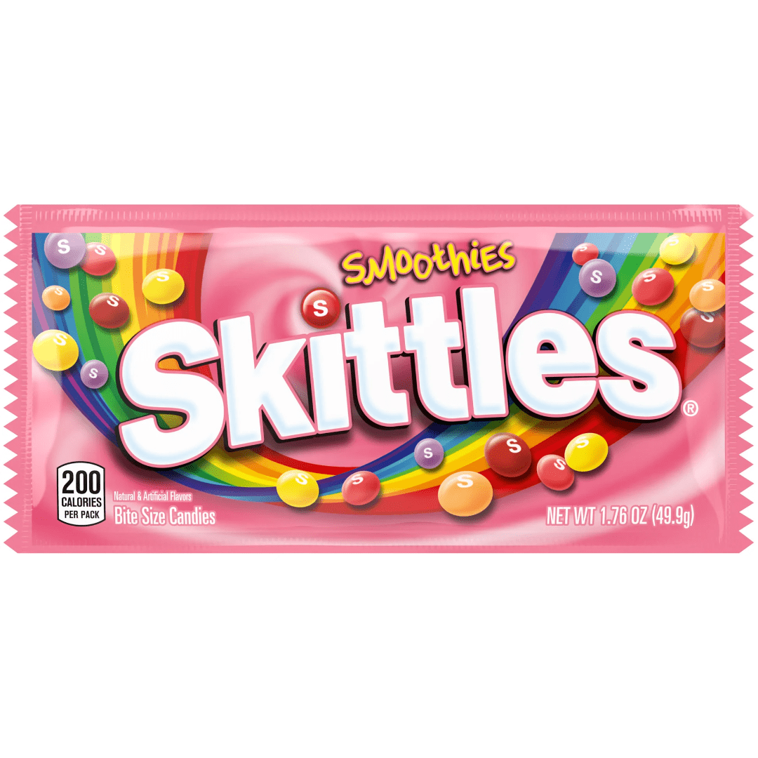 Skittles Smoothies 1.76Oz X 24 Units - Québec Candy