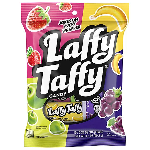 Wonka Laffy Taffy Peg Bag 3.5oz X 12 Units - Québec Candy