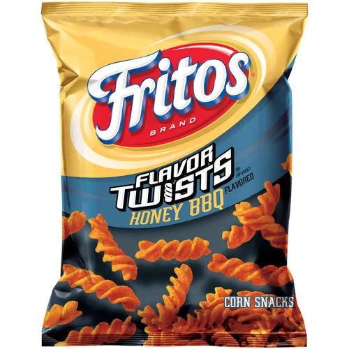 Fritos Twists Honey Bbq Corn Chips 2oz X 64 Units - Québec Candy