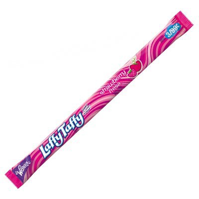 Wonka Laffy Taffy Rope - Strawberry Pre-Priced X 24 Units - Québec Candy
