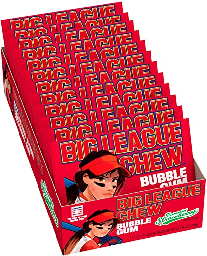 Big League Chew Girl Strawberry 2.12oz X 12 Units - Québec Candy