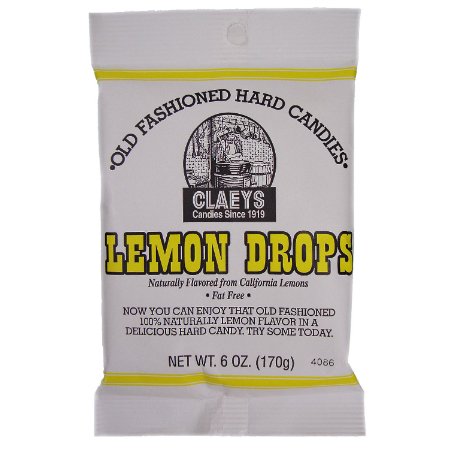 Claeys Old Fashioned Hard Candies - Natural Lemon 6oz X 24 Units - Québec Candy