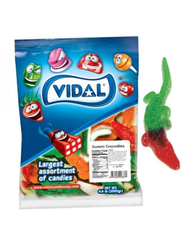 Bulk - Vidal Gummi Crocodiles X 2 Kg (4.4lb) - Québec Candy