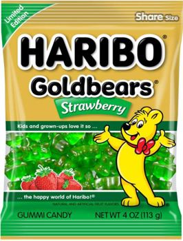 Haribo Gold Bears Strawberry 4Oz X 12 Units - Québec Candy