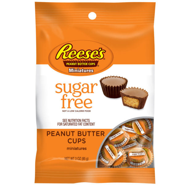 Sugar Free Reese Peanut Butter Cup Miniatures 3oz X 12 Units - Québec Candy