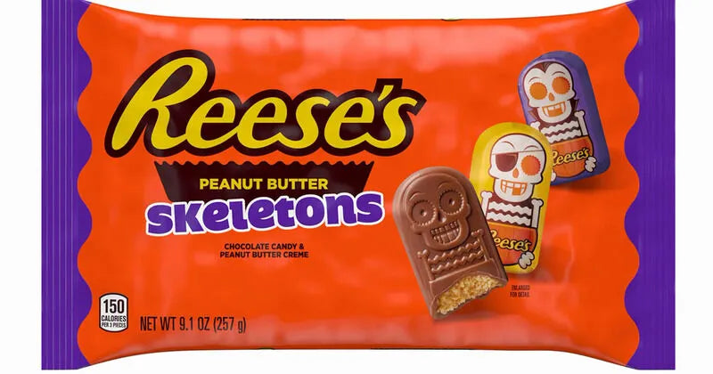 Halloween - Reese's Peanut Butter Skeletons 9.1oz X 1bag - Québec Candy