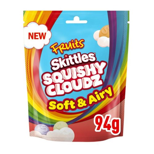 Uk Skittles Squishy Cloudz Fruit 94g X 18 Units - Québec Candy