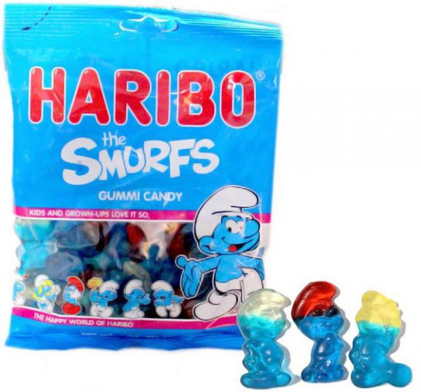Haribo Smurfs - Sour 4oz X 12 Units - Québec Candy