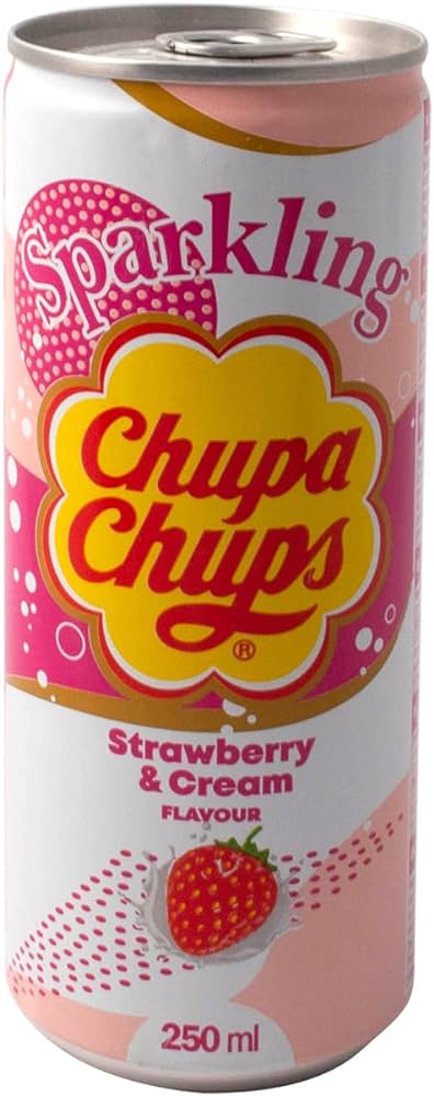 Asia - Chupa Chups- Sparkling Strawberry 250Ml X 24 Units(No Extra Shipping) - Québec Candy