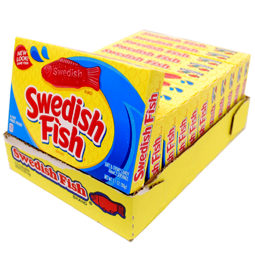 Theater Box - Swedish Fish Red 3oz X 12 Units - Québec Candy