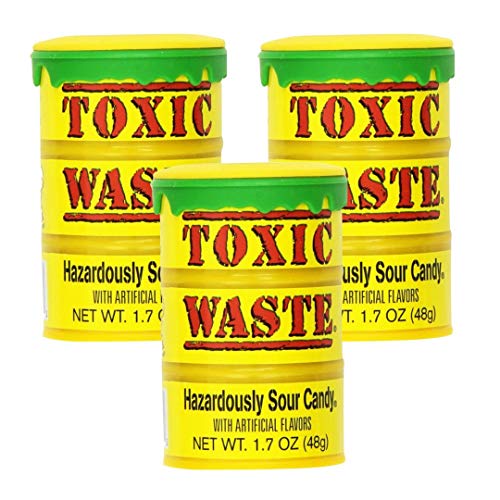 Toxic Waste 1.7 Oz Drums Yellow X 12 Units - Québec Candy