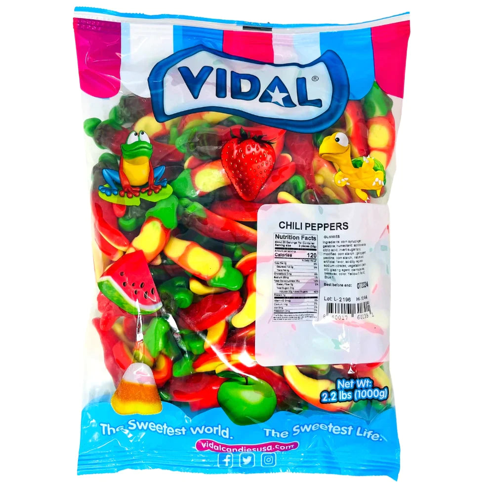 Bulk - Vidal Fire Peppers X 1 Kg (2.2lb) - Québec Candy